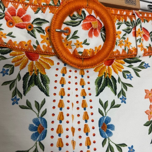 FARM Rio Bloom Garden Short Tropical Floral Birds Embroidery - Picture 8 of 9